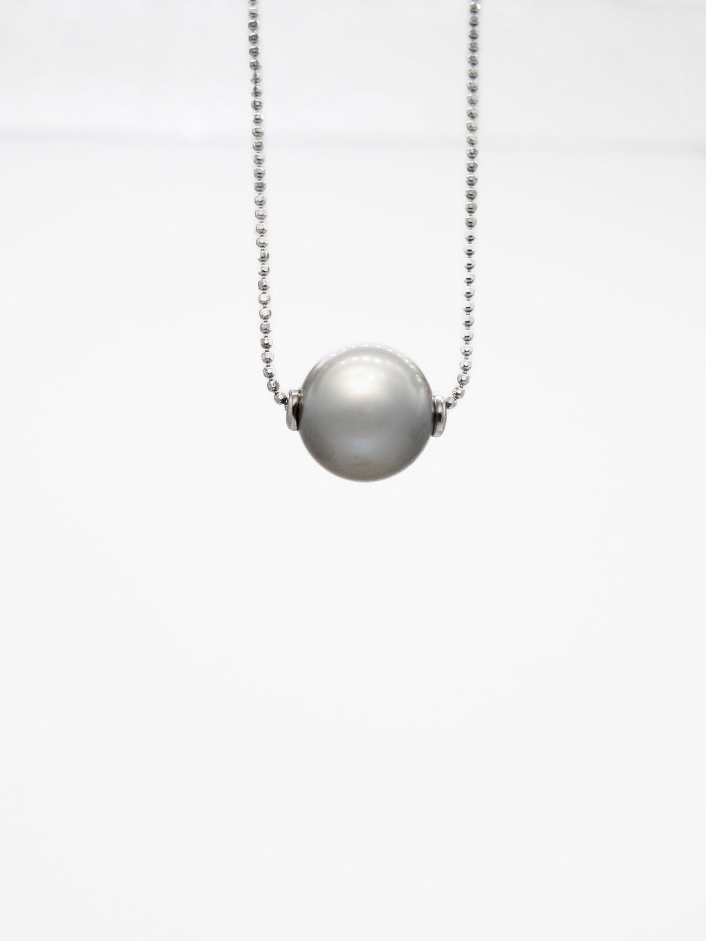 Fleeting Radiance | Tahitian Black Pearl 925 Sterling Silver Necklace