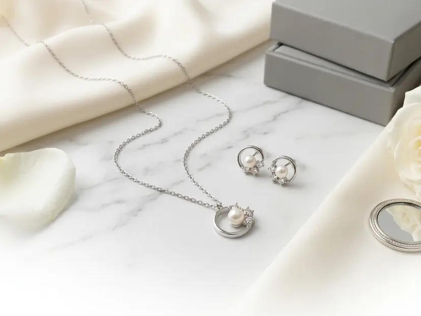 925 Silver Meteor Micro-Diamond Rhinestone Set