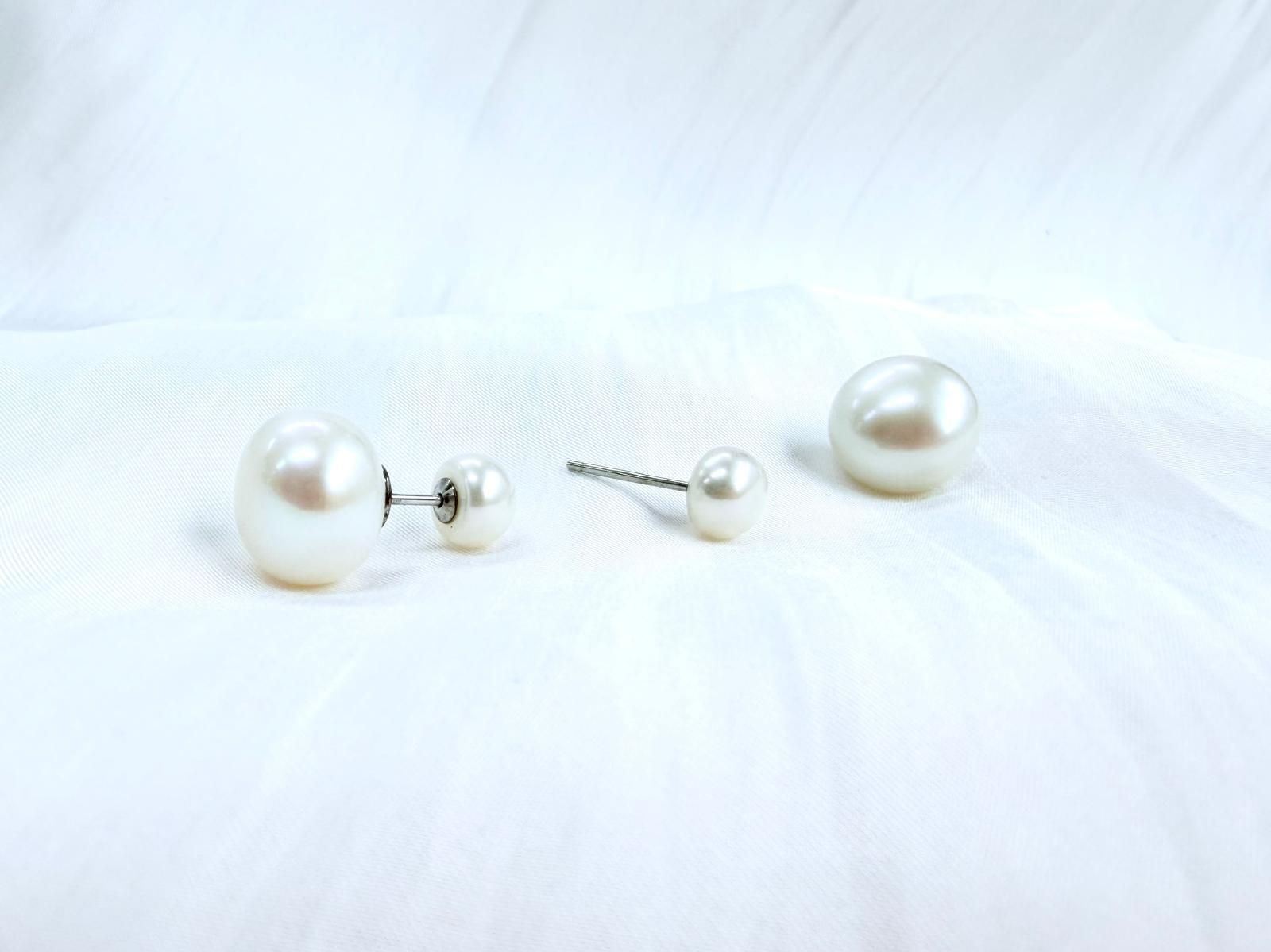 Front and Back Pearl Earrings