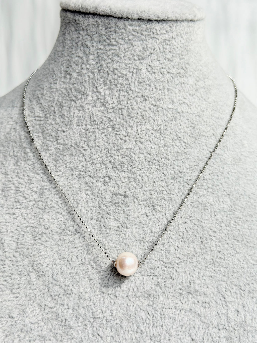 『Free-Spirited Pearl』Natural Pearl 925 Sterling Silver Plated Necklace