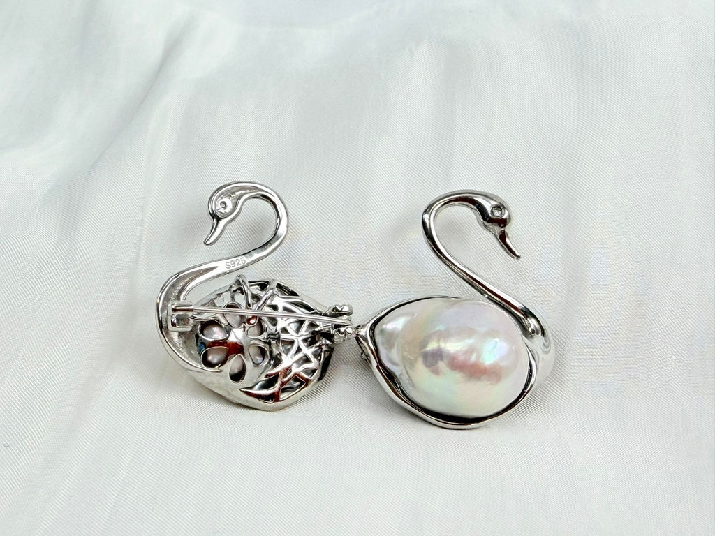 Bai Yu ｜ Baroque Pearl Swan Dual-use Ornament