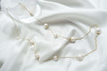 [The Beauty of Flow] 9-12mm Free-Movement Freshwater Pearl Long Necklace