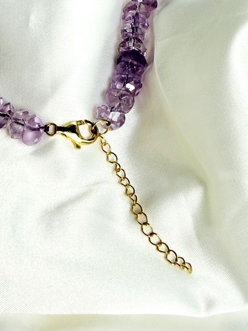 【Purple Radiance】Amethyst and Pearl Necklace with 925 Sterling Silver Clasp, Bracelet with 925 Sterling Silver Chain Set