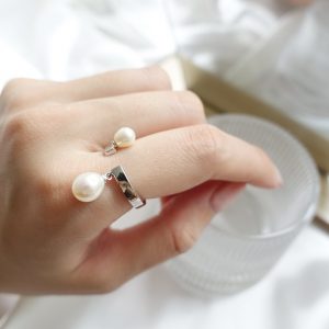 Two is Better double drop open ring