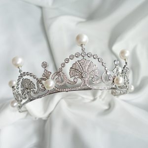 Freshwater Pearl Tiara Diamante Wedding Tiara