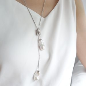 Bohemian Drop Stylish Baroque Pearl Necklace