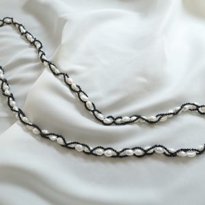 Twist Endless Spinel and Freshwater Pearl Opera Necklace