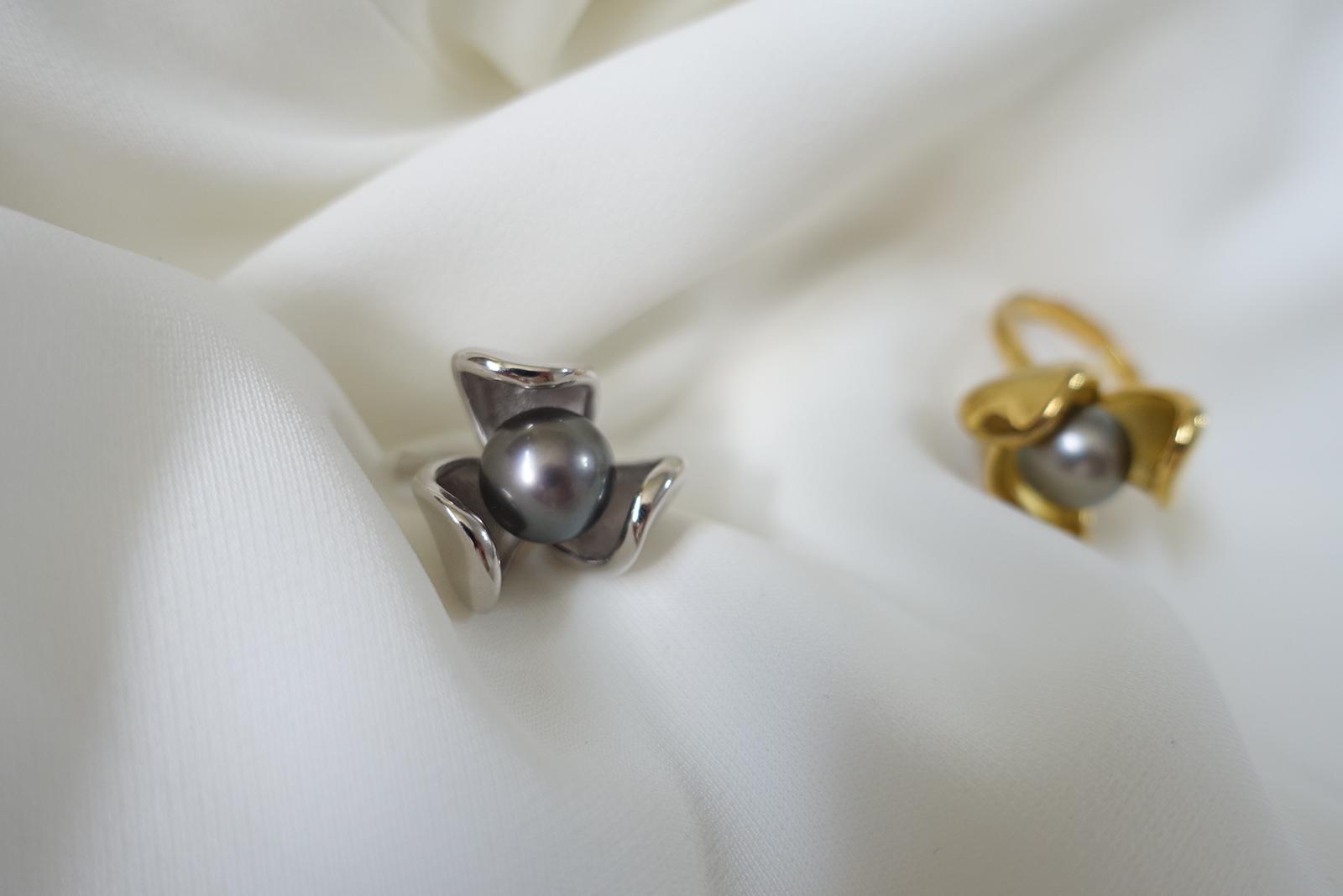 WhatsApp Image 2023-05-15 at 10.33.00 AM Elegant Flower Tahitian Pearl Adjustable Open Ring